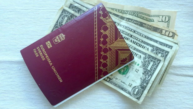 dollars and swedish passport